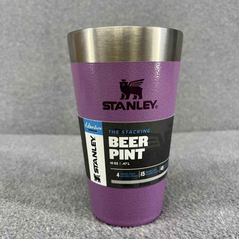 Stanley 40 oz Quencher H2.0 Tumbler Hammertone Lilac & Beer‎ Pint 16 oz Purple